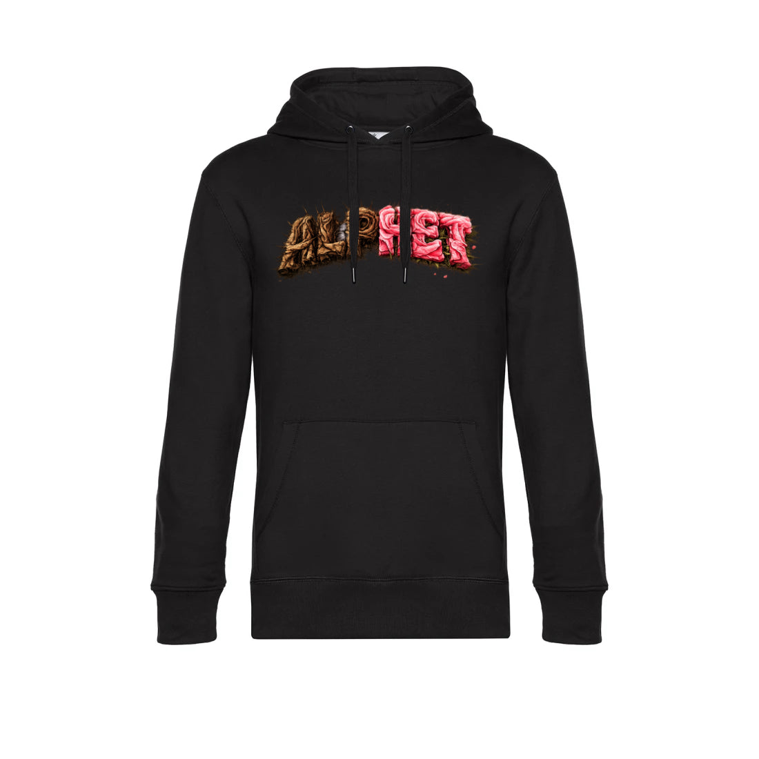 Unzipped Life Black Hoodie