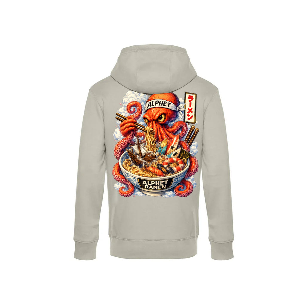 Alphet Ramen Grey Fog Hoodie