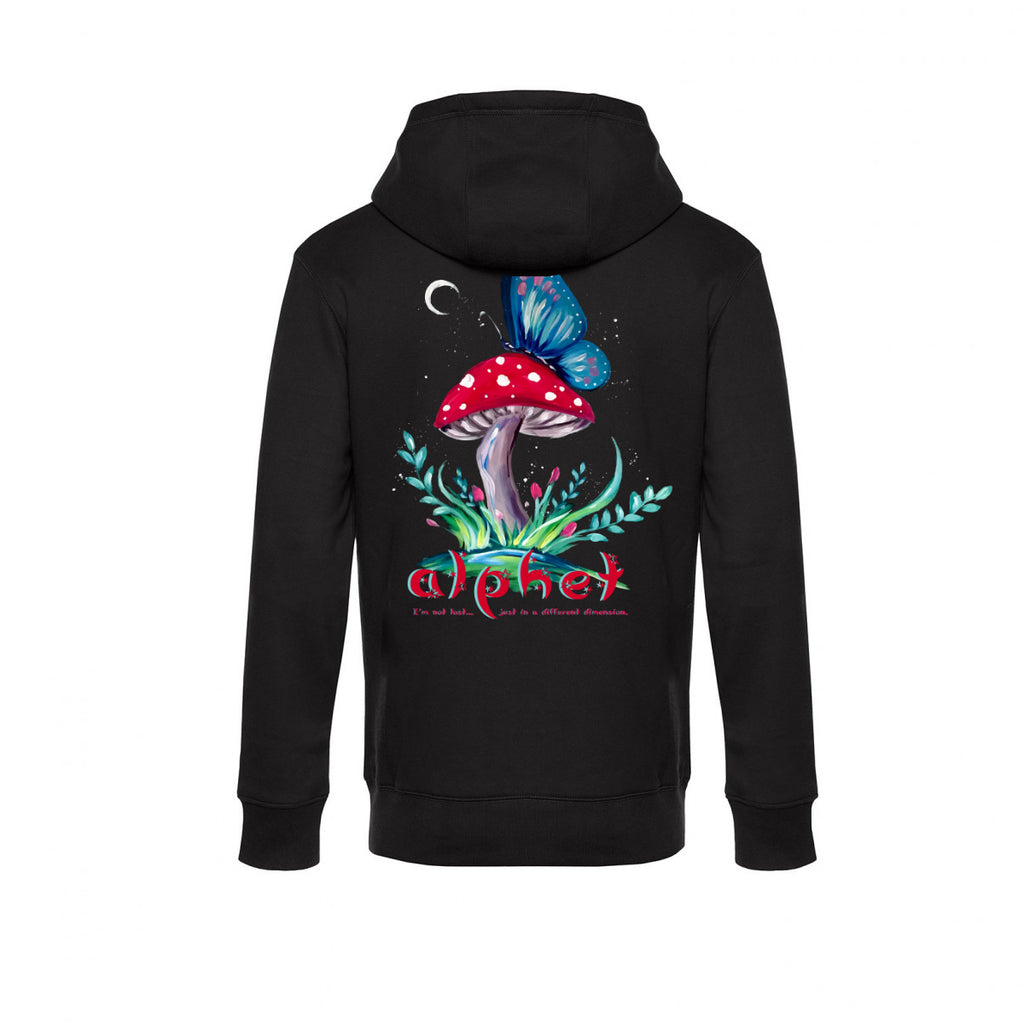 Mushroom Magic Black Hoodie