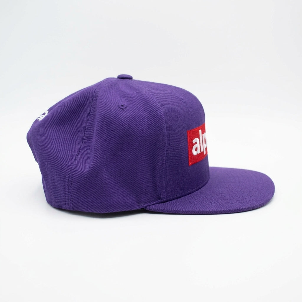 Box Logo Purple Snapback